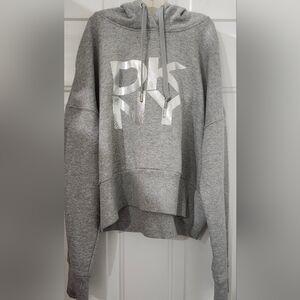 Womens Gray DKNY Hoodie Sweater